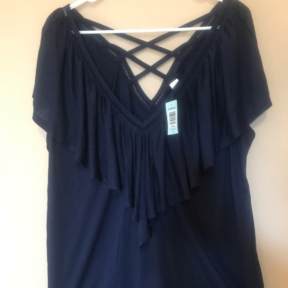 NWT Torrid  Navy blue shirt